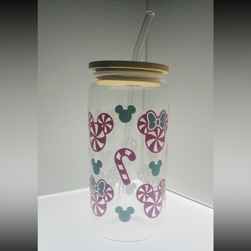 Hand made 16 oz glass tumblr